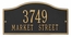 Arch Shape Metal Address Plaque With House Number And Street Name