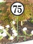 Round House Number Sign Lawn Plaque With Steel Stake