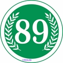 Round Address Sign with Olive Branch Border