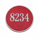 Round Cast Aluminum Address Plaque