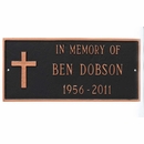 Rugged Cross Memorial Plaque