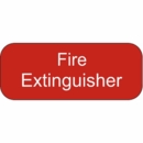 RV Fire Extinguisher Sign