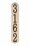 Metal Sandstone Address Number Sign Vertical