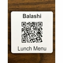 Scan QR Code Sign For Menu and Information
