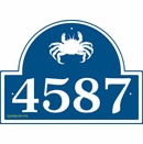 Sea Creature House Number Sign - Fish, Crab, Whale, Dolphin, Shark, Tuna, Seahorse, Octopus, Lobster