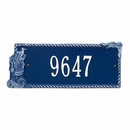 Seagull Address Sign With Rope Border