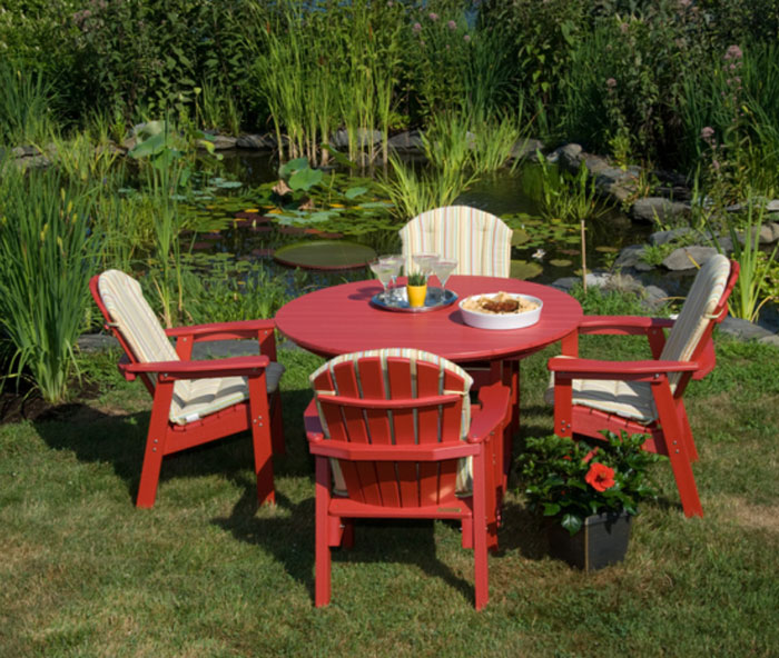 Seaside Casual Salem Round Outdoor Dining Table 48"