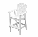 Seaside Casual Adirondack 26"W Shell Back Bar Chair