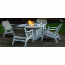 Seaside Casual Aura Round Fire Table - Propane Fire Pit