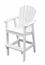 Seaside Casual Adirondack 26"W Shell Back Bar Chair