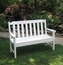 Seaside Casual Newport Outdoor Bench - 4 Foot or 5 Foot Classic English Style