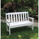 Seaside Casual Newport Outdoor Bench - 4 Foot or 5 Foot Classic English Style