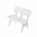Seaside Casual Portsmouth 36" Outdoor Dining Bench With Back