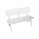 Seaside Casual Portsmouth 48" Outdoor Dining Bench With Back