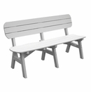 Seaside Casual Portsmouth 60" Outdoor Dining Bench With Back