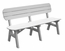 Seaside Casual Portsmouth 60" Outdoor Dining Bench With Back