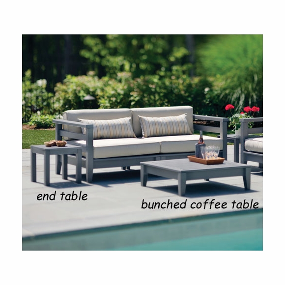 Seaside Casual Southport Square Outdoor Bunching Table