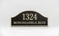 Custom Street Number Sign - House Address Plaque For Stud Wall or Lawn Yard Stake Mount