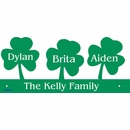 Shamrock Silhouette Personalized Wall Art