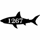 Shark Silhouette Address Plaque