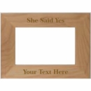 She Said Yes Personalized Picture Frame
