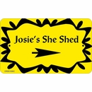 She Shed Custom Name Plaque