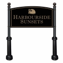 Sign and Posts For Entrance, Community Name, Business, Church, Subdivision