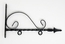 Hanging Sign Bracket With Decorative Scrollwork For Hanging Address Plaques and Signs - Sizes For Small, Medium, and Large Signs