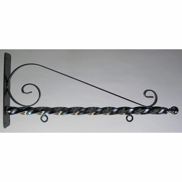 Sign Hanging Bracket With Decorative Scrollwork For Small, Medium, and