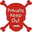 Skull and Crossbones Custom Door Sign - Private Keep Out, Enter At Your Own Risk, or Other Message
