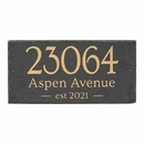Slate Address Sign with established date