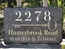 Slate Address Sign with House Key