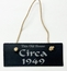 Personalized Slate Circa House Sign With Year and Name