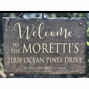 Slate Welcome Address Sign