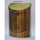 Small Contemporary Wall Mount Mailbox Brass