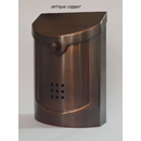 Small Contemporary Wall Mount Mailbox Brass