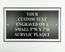 Small Custom Engraved Plaque 5x3