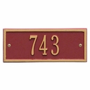 Small Rectangle Address Sign - Choose Your Color