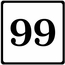 Small Square House Number Sign