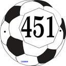Soccer Ball Shape Address Sign