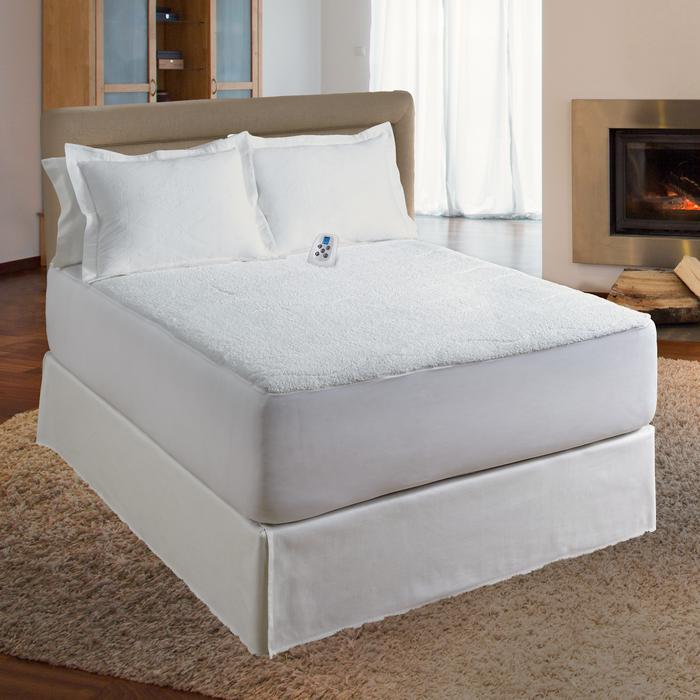 Softheat electric mattress pad : Serta Sherpa plush low voltage heated  mattress pad