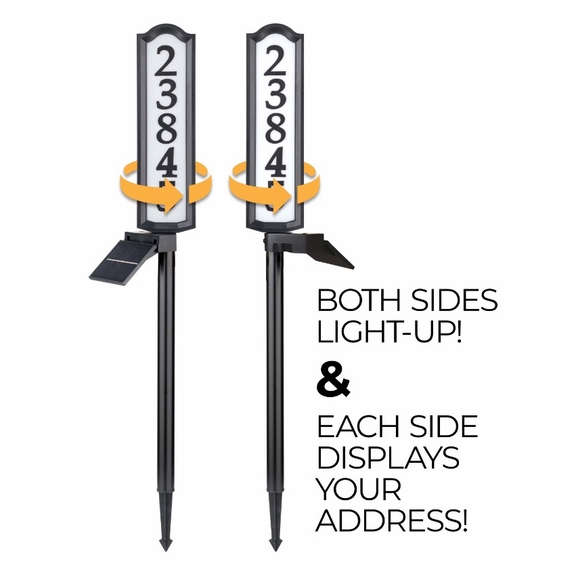 Solar Address Sign