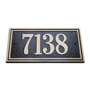 Solid Cast Brass Rectangle Address Sign