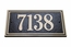Solid Cast Brass Rectangle Address Sign