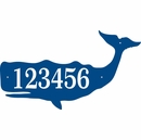 Sperm Whale Address Sign - Custom Beach House Address Plaque