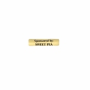 Sponsored By Sign - Small Personalized Adhesive Plaque