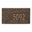 Blossoming Tree Address Plaque Displays Your House Number And Street Name - Choose Your Color