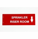Sprinkler Riser Room Sign - Fire Riser and Control Valve Signs