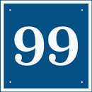Square Address Sign with Big Numbers