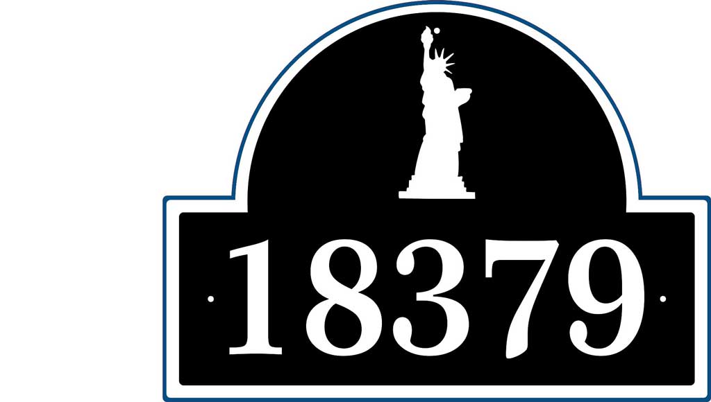 Statue of Liberty Address Plaque